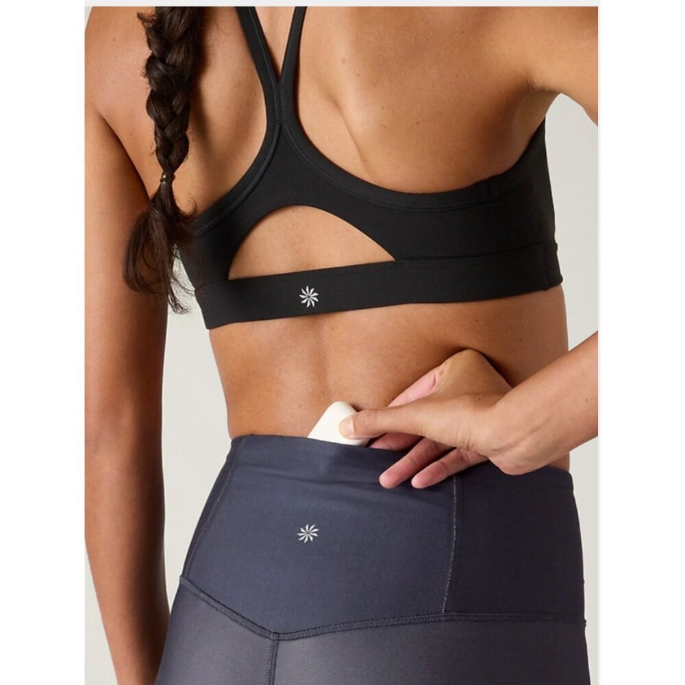 Athleta M Elation Ultra High Rise 7/8 Legging Digital Ombre Grey Medium - Picture 2 of 5